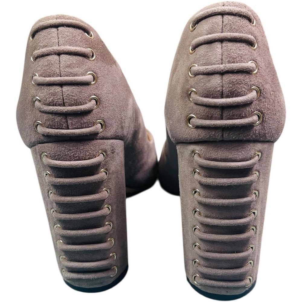 Vince Camuto Dallan Taupe Suede Heels - Picture 4 of 10
